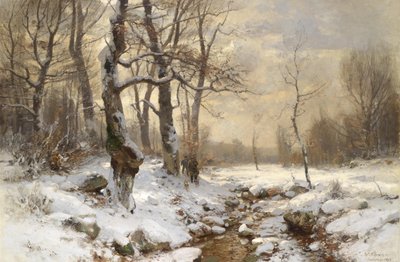 Hunter in the Winter Forest by Wilhelm Schröter